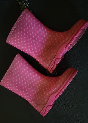 Силіконові чоботи в білу цятку