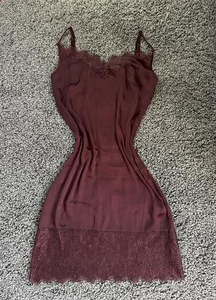 Нічна сорочка mohito з мереживом.нова,але без бірки.розмір сшлейки регулюються.