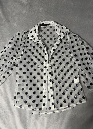 Прозрачная блуза