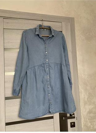 Женское джинсовые платье