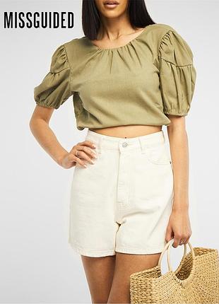 🔥sale🔥новая футболка под лен с завязками missguided