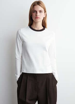 Хлопковый лонгслив cos 1024907001