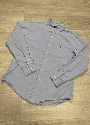 Мужская рубашка в полоску polo ralph lauren