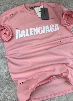 Рожева чоловіча брендова футболка💣