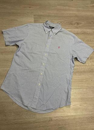 Мужская рубашка шведка в полоску polo ralph lauren