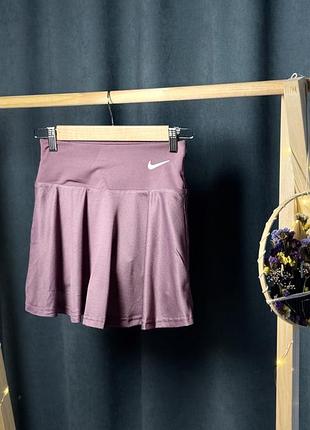 Тенісна спідниця шорти/ комплект для тенісу nike лілового кольору