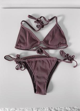 Купальник в рубчик