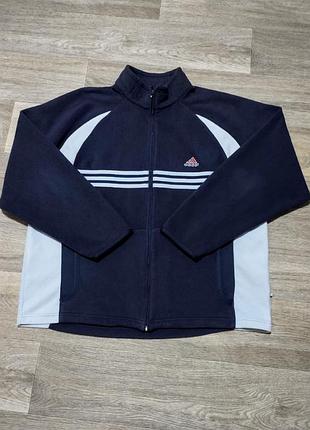 Мужская флисовая кофта adidas на молнии размер l