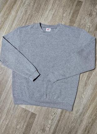 Мужской серый свитшот размер l