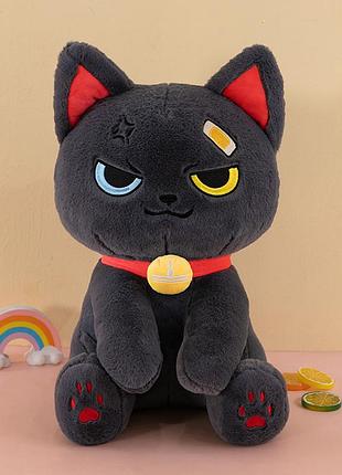 Мягкая игрушка кот аниме серый. игрушка аниме куроми хэллоуин halloween. kuromi cat.