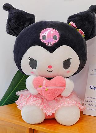 М'яка іграшка kuromi, hello kitty, куромі, хеллоу кітті квітка з серцем люкс якість