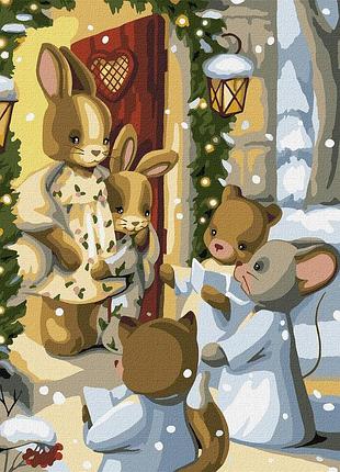 Картина по номерам для детей. магия колядок 40*50 см идейка kho 6551