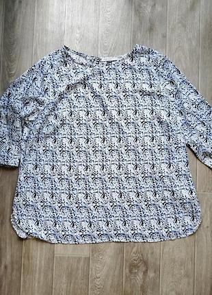 Летняя женская блуза большого размера р52-54