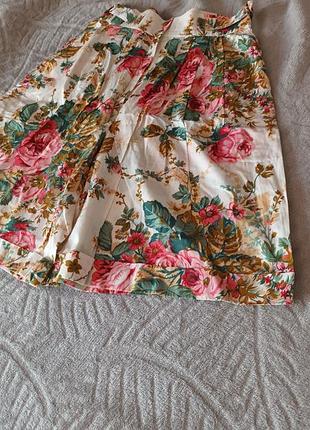 Шорти-спідниця кльош  квіткова