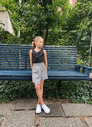 Класичні спідниця-шорти для дівчинки 6