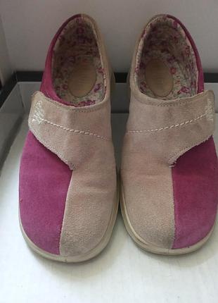 Туфли -мокасины замшевые
