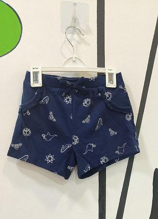 Трикотажные шорты летние легкие 5 лет 110 см распродаж джордж для девочки 2
