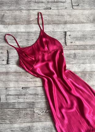 Сукня-комбінація малинова