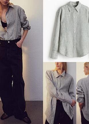 Сорочка 100%льон h&m