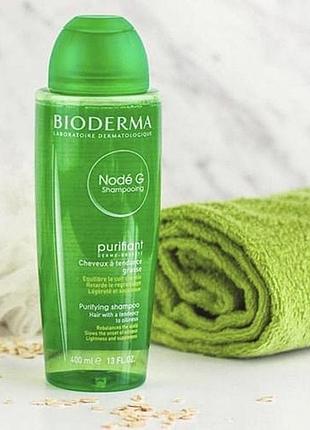 Шампунь bioderma nodé g — це очищувальний шампунь для жирного волосся