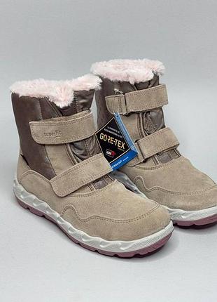 Зимние кожаные ботинки superfit icebird gore-tex 33р, детские ботинки сапоги суперфит для девочки