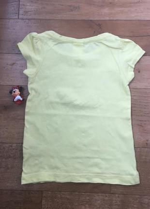 Фантастическая футболка на девочку 2-3 годика хлопок бабочки c&a  принт2 фото