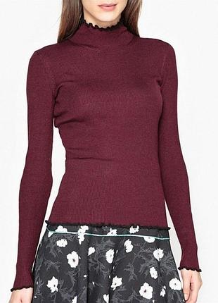 Водолазка в рубчик люкс/вовна мериноса шовк/светр гольф