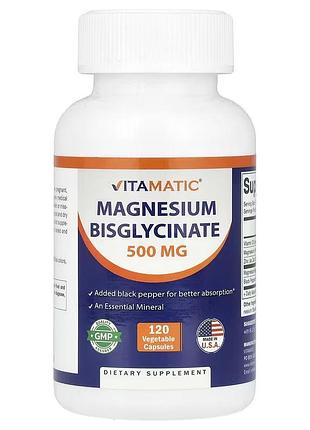 Vitamatic бісгліцинат магнію. 120 капсул