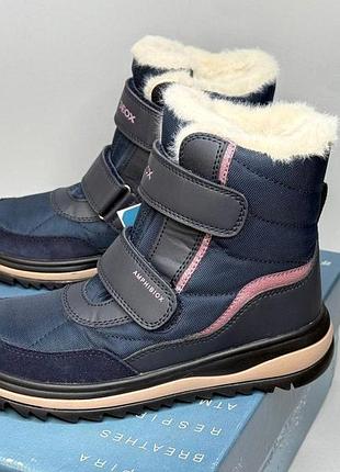 Детские зимние ботинки geox adelhide 33,34 р сапоги на девочку
