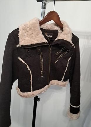 Дубленка молодежная, укороченная