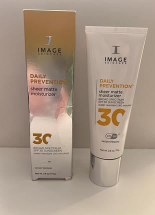 Сонцезахисний матуючий крем image skincare daily prevention sheer matte moisturizer spf 30