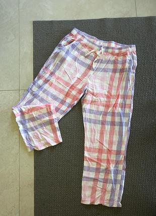 Домашні піжамні штани в клітинку бавовняні хлопковые домашний пижамные штаны в клетку