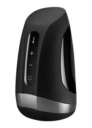Мастурбатор satisfyer men heat vibration имитатор минета, подогрев и вибрация, стимуляция головки.
