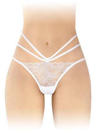 Трусики з відкритою попкою fashion secret nadia white. passion&books