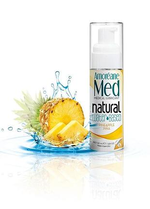 Лубрикант на водной основе с экстрактом фитопланктона amoreane pineapple (50 мл), морской коллаген.