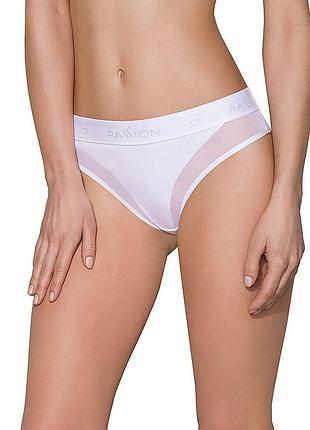 Трусики з прозорою вставкою passion ps002 panties xl, white. passion&books