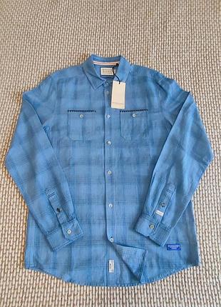 Чоловіча сорочка мужская рубашка scotch&soda amsterdam original regular fit made with love and care