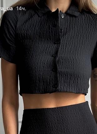 Сорочка чорна papaya s