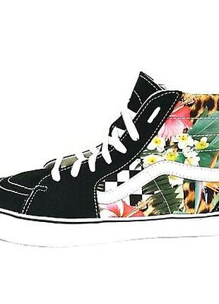 Vans sk8-hi tropical animal checkerboard shoes 500714 кеди ванс