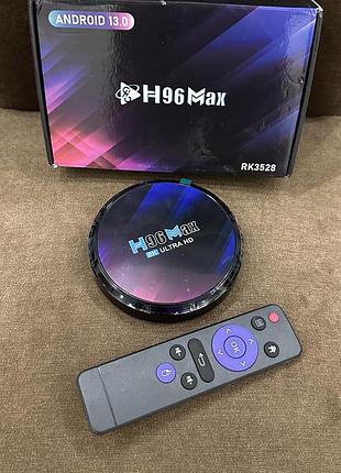 Смарт тв приставка h96 max rk3528 4/64 гб android 13