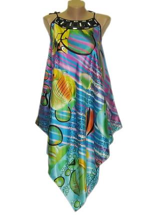 Пляжный сарафан со стразами рыбки