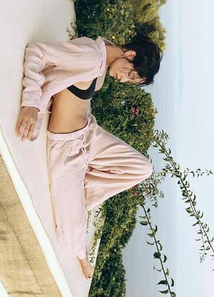 Костюм 100% лен zara p.l