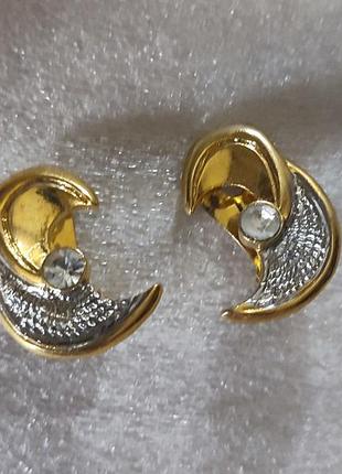 Клипсы крупные,винтаж