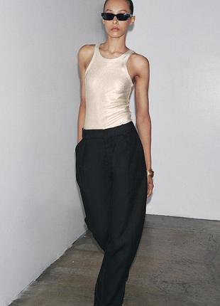 Боди металлизированное zara