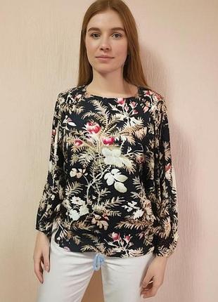 153. зручна якісна блузка у принт відомого шведського бренду h&m