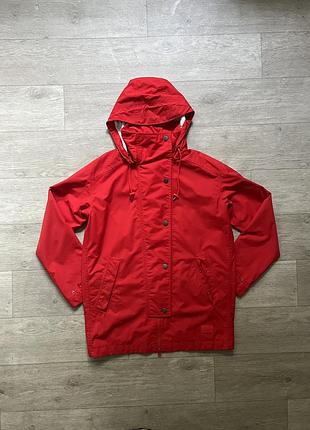 Куртка-плащ мембрана демісезона жіноча jack wolfskin coat xs-s червона водонепроникна