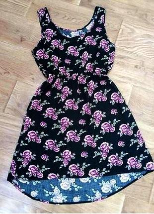 Практичне плаття з асиметричним низом з віскози