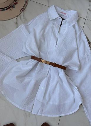 Сорочка з натуральної бавовни, братись жатка, рубашка блузка, блуза
