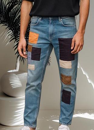 Джинсы мужские дизайнерские. 2y premium джинсы с заплатками. брюки с потертостями