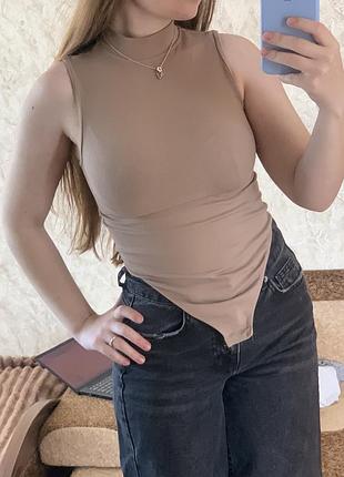 Боді primark бежевого кольору розмір xs